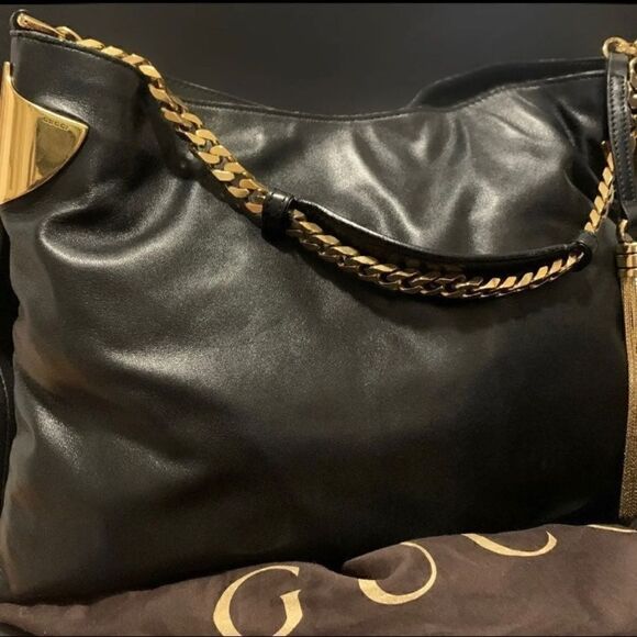 ❤️SOLD❤️GUCCI Large 1970 Gold Tassel Hobo/Shoulder Bag - Picture 11 of 14